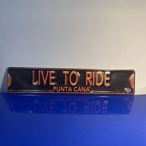Harley-Davidson Live To Ride Punta Cana Tin Sign Man Cave